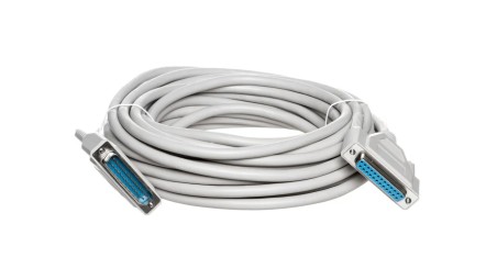 Kabel przedłużający LPT 1:1 Typ DSUB25/DSUB25, M/Ż beżowy 10m AK-610201-100-E