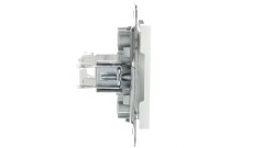 ASFORA Gniazdo komputerowe pojedyncze RJ45 kat.5e bez ramki białe EPH4300721