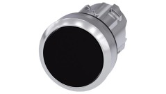 Napęd przycisku 22mm czarny płaski z samopowrotem metalowy IP69k SIRIUS ACT 3SU1050-0AB10-0AA0