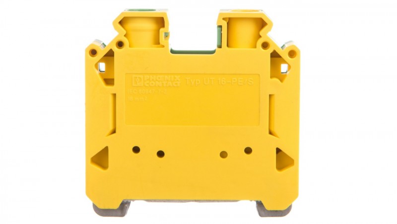 Złączka szynowa ochronna 16mm2 zielono-żółta UT 16-PE/S 3215915 Złączka szynowa ochronna 16mm2 zielono-żółta UT 16-PE/S 3215915