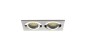 Oprawa punktowa 2x50W GX5,3 IIIkl. 12V IP20 SEIDY CT-DTL250-AL aluminium szczotkowane 18282