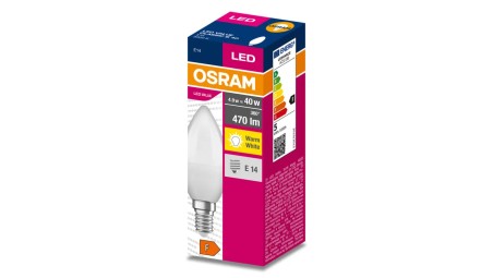 Żarówka LED VALUE CLASSIC B 40 E14 4,9W 470lm 3000K 830 FR non-dim 4058075628038