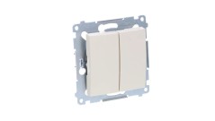 Simon 54 Łącznik świecznikowy, szybkozłącza, kremowy DW5.01/41