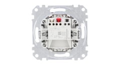 Przycisk 1-biegunowy z podświetleniem, biały, Sedna Design i Elements SDD111111L