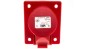 Gniazdo tablicowe 16A 3P 400V /80x97/ czerwone IP44 413-9 Gniazdo tablicowe 16A 3P 400V /80x97/ czerwone IP44 413-9