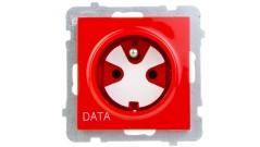 AS Gniazdo pojedyncze z/u DATA z kluczem czerwone GP-1GZK/m/00