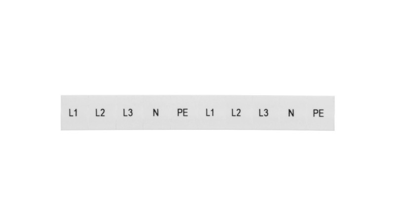 Oznacznik 8mm biały ZB 8,LGS:L1-N,PE 1052413 /10szt./ Oznacznik 8mm biały ZB 8,LGS:L1-N,PE 1052413 /10szt./