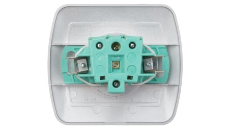 Simon Akord Gniazdo pojedyncze z/u 16A IP20 aluminium metalizowane AGZ1e/26