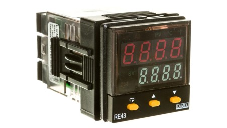 Programowalny regulator 90-264VAC wej. uniwersalne wyj.1 przekaźnik 2A wyj.2/alarm 2 przekaźnikowe alarm 1przek. 2A RE43 4111100