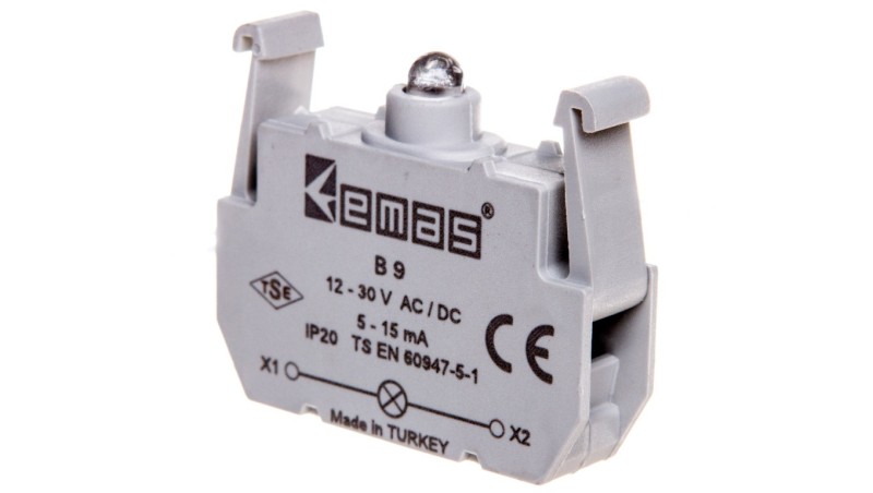 Element podświetlający do przycisków serii B, 12-30V AC/DC, zielony T0-B9 Element podświetlający do przycisków serii B, 12-30V AC/DC, zielony T0-B9