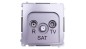Simon Basic Gniazdo antenowe RTV/SAT przelotowe stal inox BMZAR-SAT10/P.01/21 Simon Basic Gniazdo antenowe RTV/SAT przelotowe stal inox BMZAR-SAT10/P.01/21