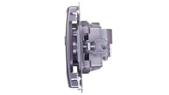 Simon Basic Gniazdo antenowe RTV/SAT przelotowe stal inox BMZAR-SAT10/P.01/21