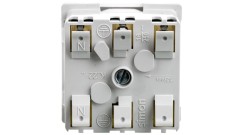 Simon Connect Gniazdo K45 pojedyncze DATA z/u 16A IP20 z kluczem uprawniającym, szybkozłącza, czysta biel KS22/9