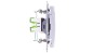 IMPRESJA Gniazdo komputerowe podwójne RJ45 kat.5e MMC srebrne GPK-2Y/K/m/18