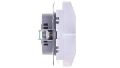 SONATA Gniazdo podwójne b/u z przesłonami białe GP-2RRP/m/00