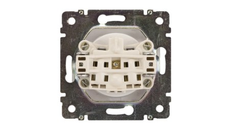 VALENA Gniazdo pojedyncze z/u 16A IP20 aluminium 770196