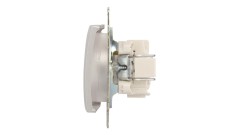 VALENA Gniazdo pojedyncze z/u 16A IP20 aluminium 770196