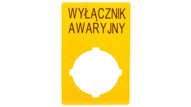 Szyld do przycisków awaryjnych PL M22-XZK-PL99 167637