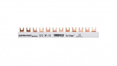 Szyna łączeniowa 3P 63A 10mm2 widełkowa (12mod.) 3F S12 3F-10 45.122