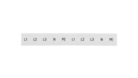 Oznacznik 8mm biały ZB 8,LGS:L1-N,PE 1052413 /10szt./