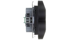 SONATA Gniazdo podwójne z/u czarny metalik GP-2RRZ/m/33