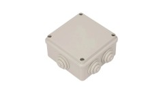 Puszka n/t 100x100x50 tworzywo IP55 szara GW44004