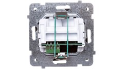 SONATA Gniazdo telefoniczne pojedyncze RJ11 czarny metalik GPT-1R/m/33