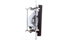 SONATA Gniazdo telefoniczne pojedyncze RJ11 czarny metalik GPT-1R/m/33