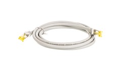 Kabel krosowy patchcord S/FTP (PiMF) kat.6A LSZH szary 2m 91603