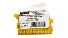 Oznacznik przewodów OZ-1/41-50 żółty E04ZP-01020201500 /100szt./