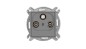 ICON Mechanizm gniazda abonenckiego RTV-SAT przelotowego 10dB szary mat 27IGSP ICON Mechanizm gniazda abonenckiego RTV-SAT przelotowego 10dB szary mat 27IGSP