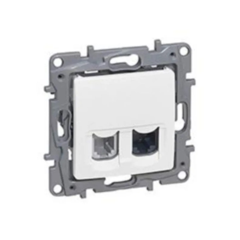 NILOE Gniazdo teleinformatyczne RJ11+RJ45 kat.5 UTP białe 764570