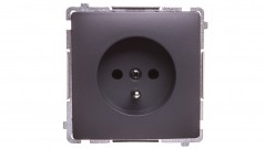 Simon Basic Gniazdo pojedyncze z/u 16A 250V grafit matowy BMGZ1.01/28