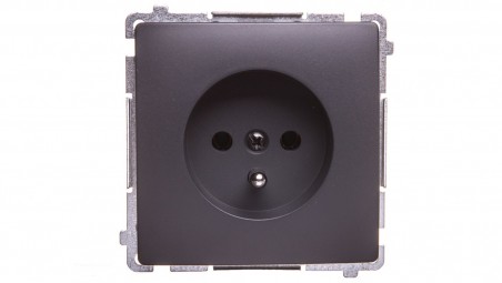 Simon Basic Gniazdo pojedyncze z/u 16A 250V grafit matowy BMGZ1.01/28