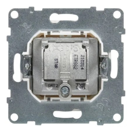 SUNO Gniazdo antenowe TV-R-2xSAT końcowe 1,5dB białe 721170