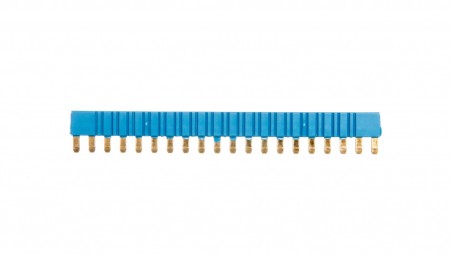 Mostek grzebieniowy 20-torowy 36A 250V niebieski do zacisków A1 lub A2 093.20