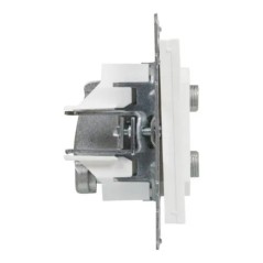SUNO Gniazdo antenowe TV-R-2xSAT końcowe 1,5dB białe 721170