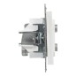 SUNO Gniazdo antenowe TV-R-2xSAT końcowe 1,5dB białe 721170