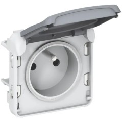 PLEXO55 gniazdo hermetyczne szare 2P+Z 16A IP55 069551