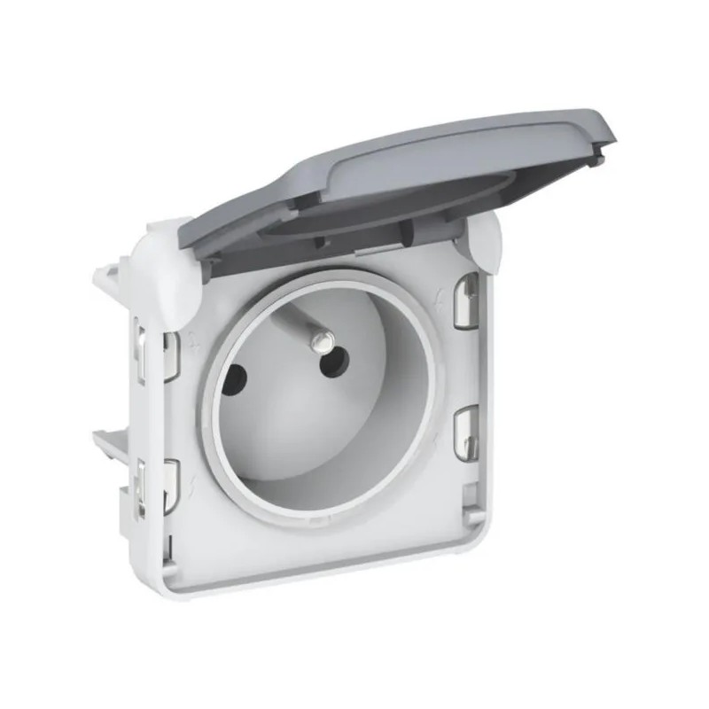 PLEXO55 gniazdo hermetyczne szare 2P+Z 16A IP55 069551