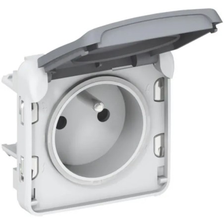 PLEXO55 gniazdo hermetyczne szare 2P+Z 16A IP55 069551