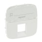 VALENA ALLURE Plakietka gniazda komputerowego RJ45 z uchwytem etykiety biała 755475