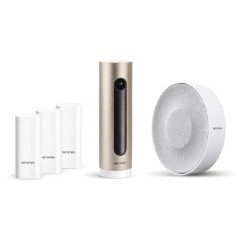 Netatmo PRO Zestaw alarmowy: Kamera wew. + Czujniki wstrząsowe okien i drzwi + Syrena sys. alarm. Smart home NBU-AS-PRO