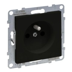 SUNO Gniazdo pojedyncze 2P+Z czarne 16A 250V zaciski śrubowe 721485