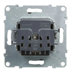 SUNO Gniazdo pojedyncze 2P+Z czarne 16A 250V zaciski śrubowe 721485