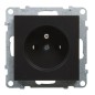 SUNO Gniazdo pojedyncze 2P+Z czarne 16A 250V zaciski śrubowe 721485 SUNO Gniazdo pojedyncze 2P+Z czarne 16A 250V zaciski śrubowe 721485