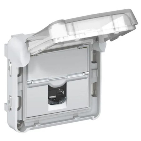 PLEXO Gniazdo białe 1XRJ45 KAT.5E UTP 069556