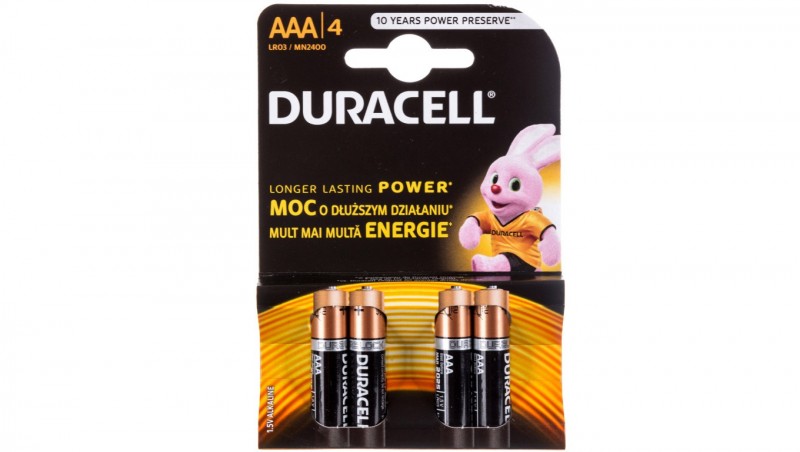 Bateria alkaliczna LR03 / AAA Basic DURACELL 4520104 /4szt.