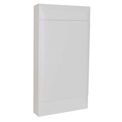 PRACTIBOX Rozdzielnica modułowa natynkowa 4x12 drzwi białe 766x328 IP40 135424
