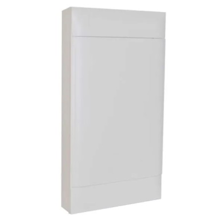 PRACTIBOX Rozdzielnica modułowa natynkowa 4x12 drzwi białe 766x328 IP40 135424